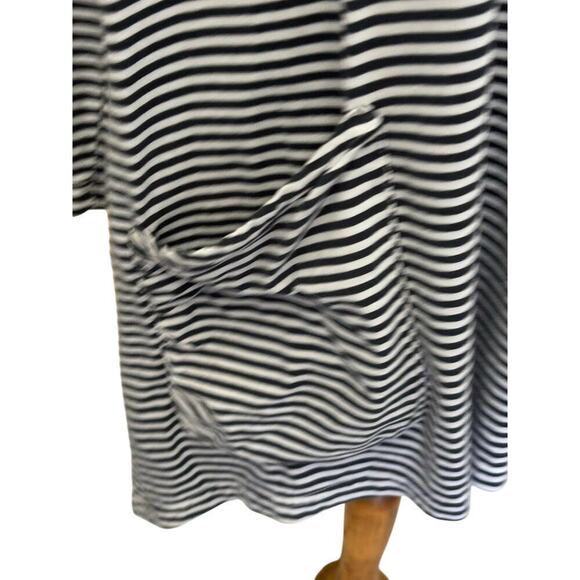 Iridium black/gray striped top, medium, oversized, lagenlook, layering, artsy - Picture 4 of 7